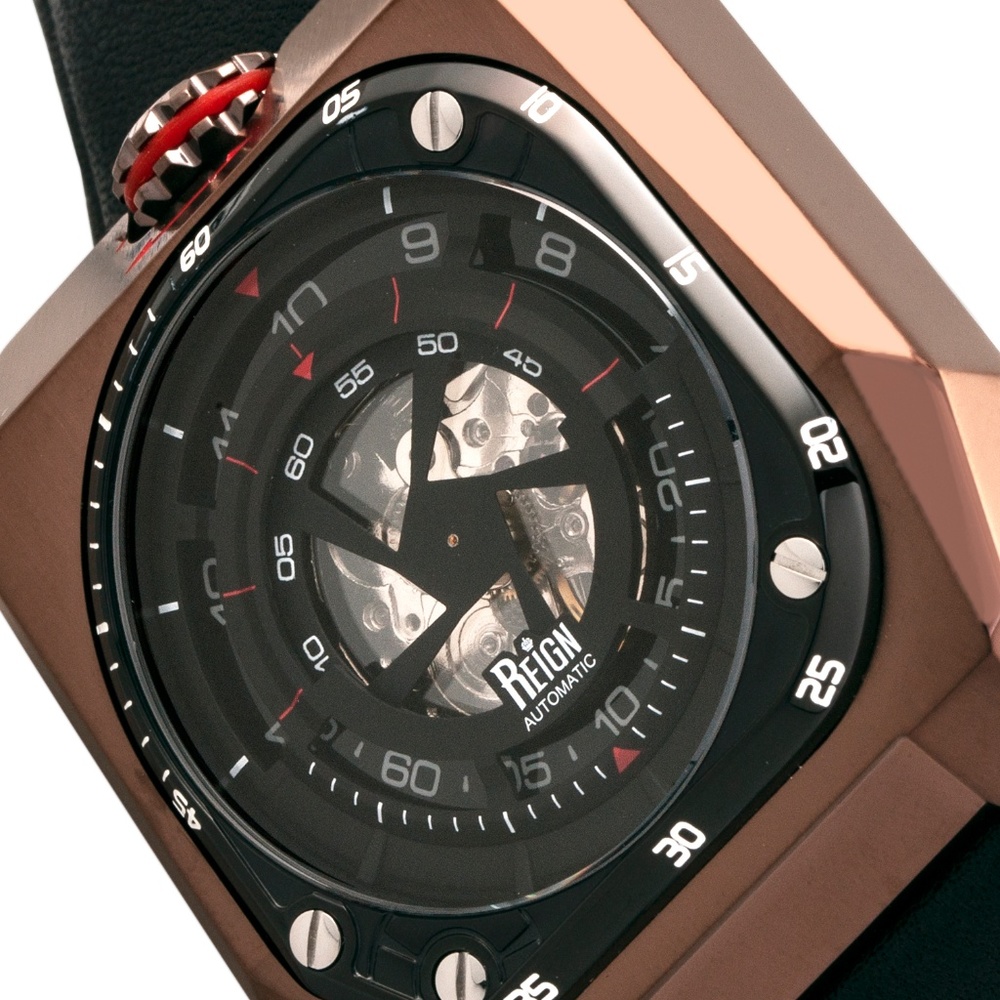 NWT Unique Style Automatic Leather Band Watch